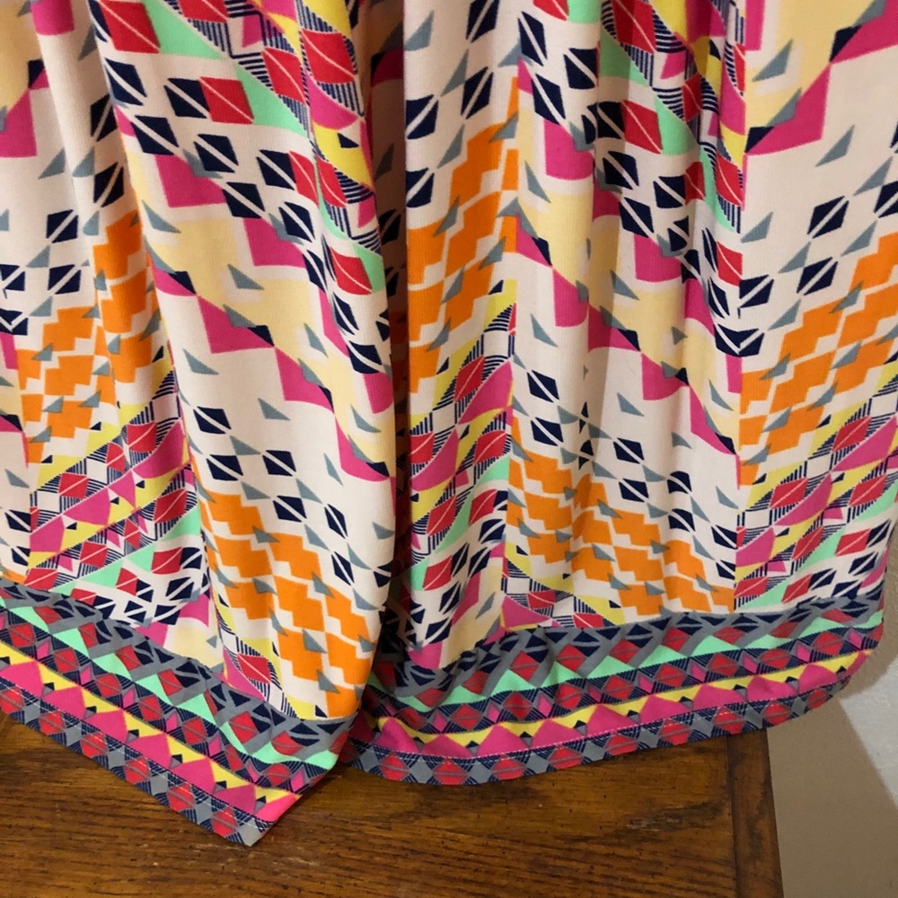 Glamour size 14/14w geometric sleeveless mid calf - Picture 4 of 5